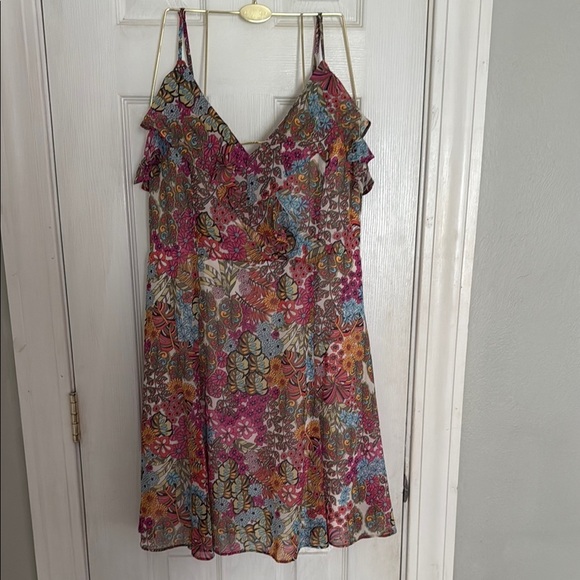 Bar III Multicolor Floral Mini Dress #94 - Picture 1 of 10